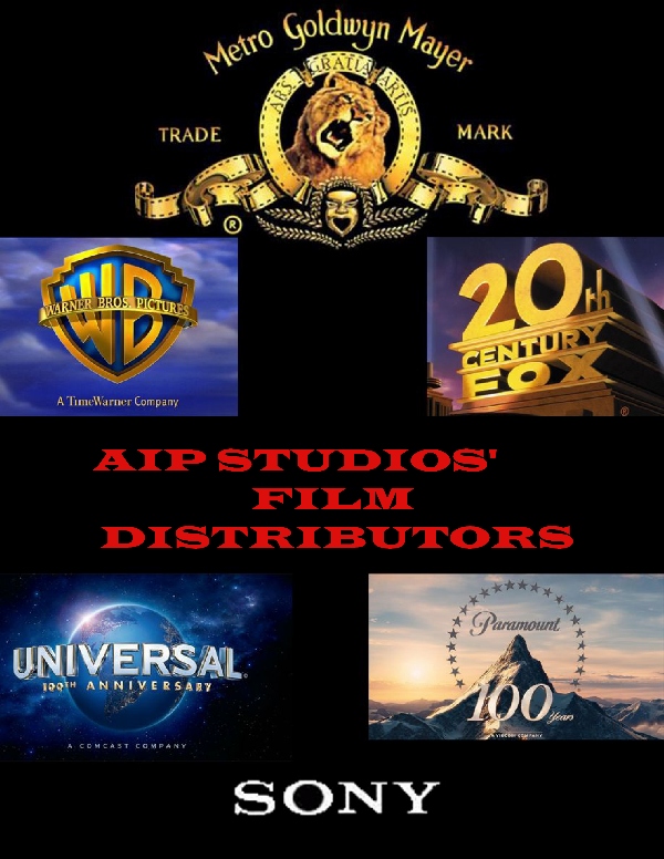 Major Film Studios that have distributed AIP Studios' Films